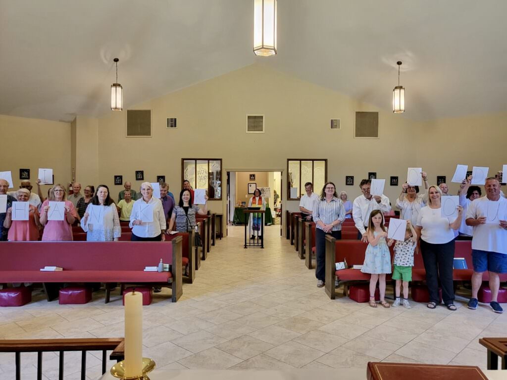 A place to rest the image of the new chapel